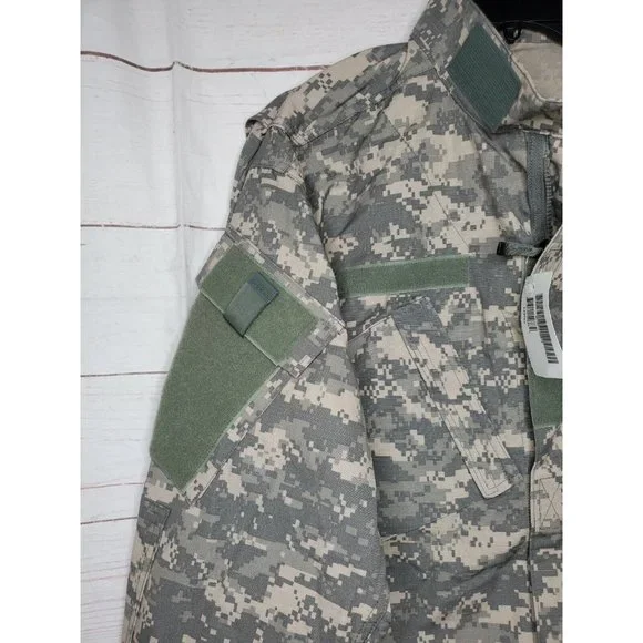 Military Army Combat Uniform Digital Camo Size Medium Long Field Jacket Coat